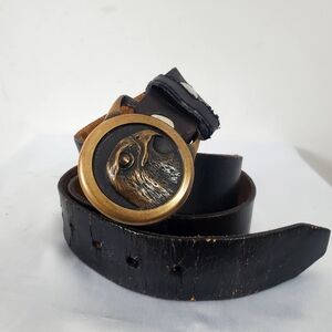 Vintage 1978 Tech Ether Guild Hawk Eagle Solid Brass Belt Buckel